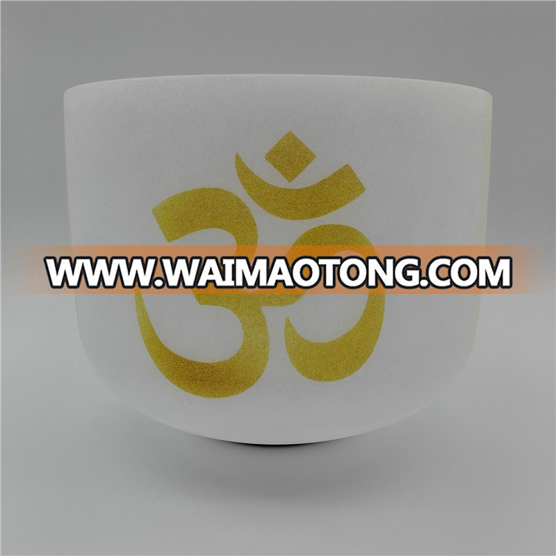 OM Design Chakra Quartz Crystal Singing Bowls for meditation